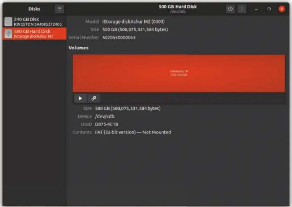 iStorage diskAshur M² - Inizializzazione e formattazione di diskAshur M² in Linux - 4