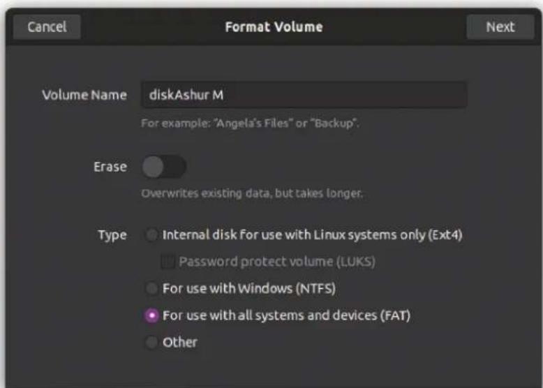 iStorage diskAshur M² - Inizializzazione e formattazione di diskAshur M² in Linux - 3