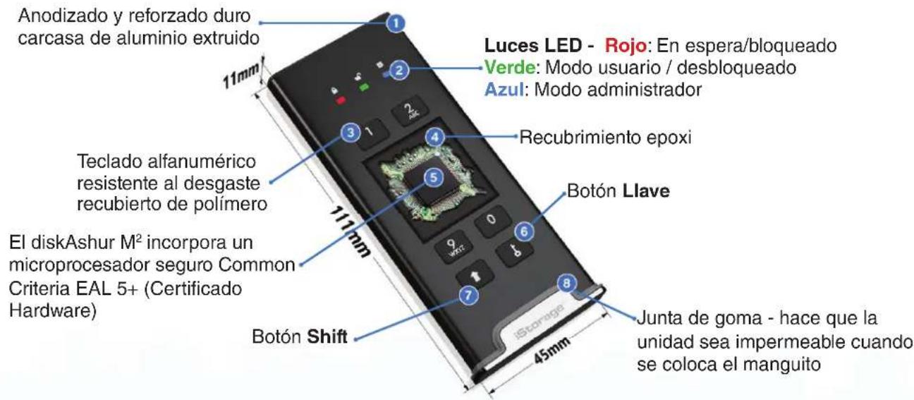 iStorage diskAshur M² - Diseño del diskAshur M² - 1