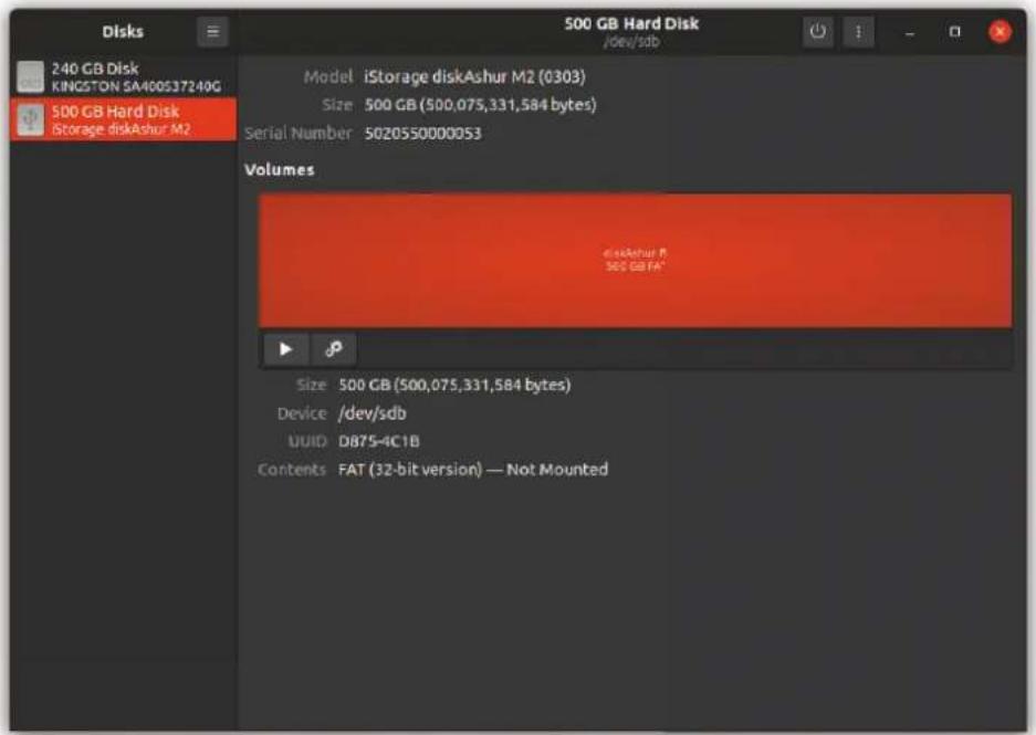 iStorage diskAshur M² - LinuxでのdiskAshurM²の初期化とフォーマット - 4