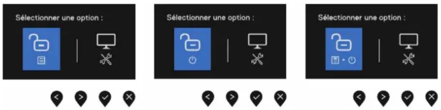 DELL SE2425HM - Pour déverrouiller le(s) bouton(s) - 1