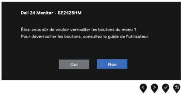 DELL SE2425HM - Messages d'avertissement OSD - 2