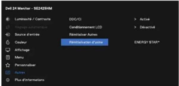 DELL SE2425HM - Accès au menu OSD - 19