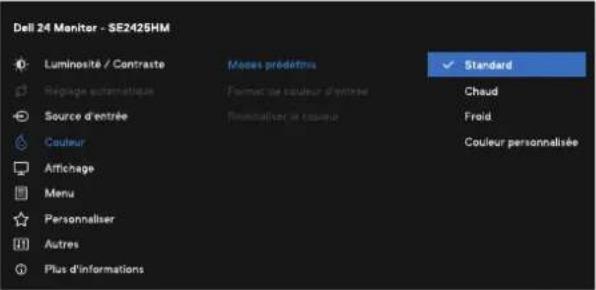 DELL SE2425HM - Accès au menu OSD - 7