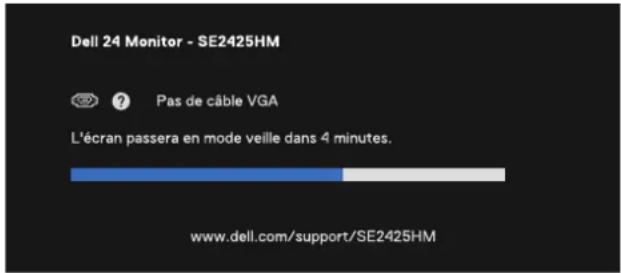 DELL SE2425HM - Messages d'avertissement OSD - 5