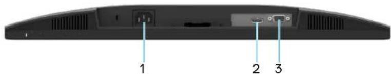 DELL SE2425HM - Vue de dessous - 1