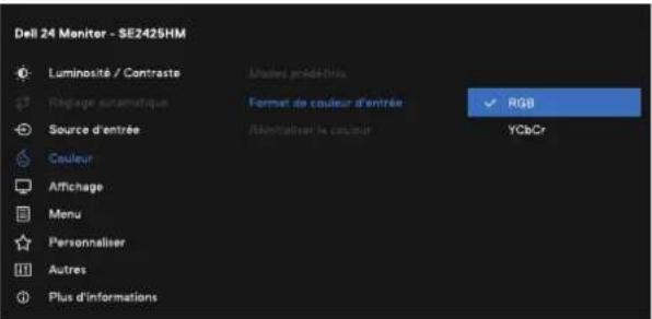DELL SE2425HM - Accès au menu OSD - 8