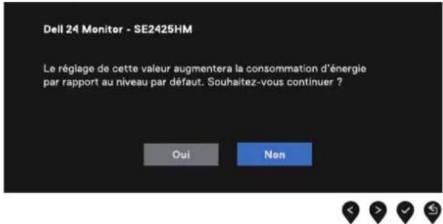 DELL SE2425HM - Messages d'avertissement OSD - 1