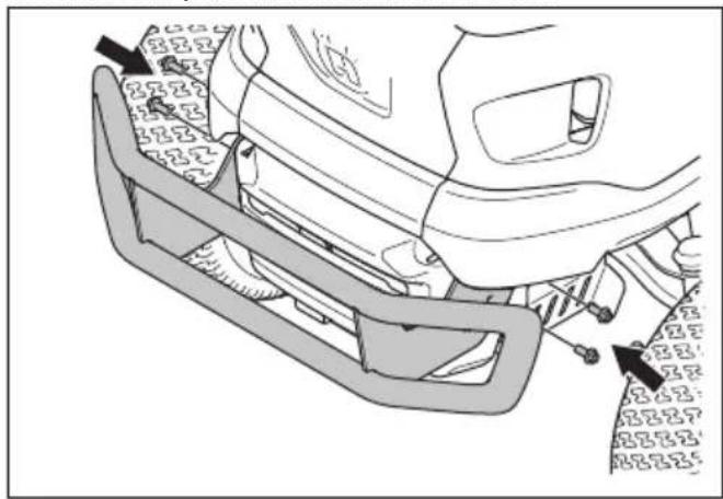 HUSQVARNA TC 215T - Pour installer le pare-chocs avant TC 220T - 2