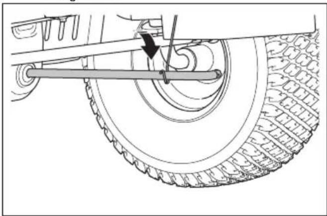 HUSQVARNA TC 215T - Het maaidek verwijderen en monteren - 5