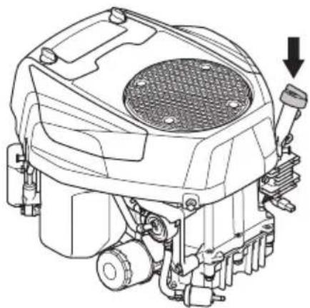 HUSQVARNA TC 215T - Preverjanje nivoja motornega olja - 1