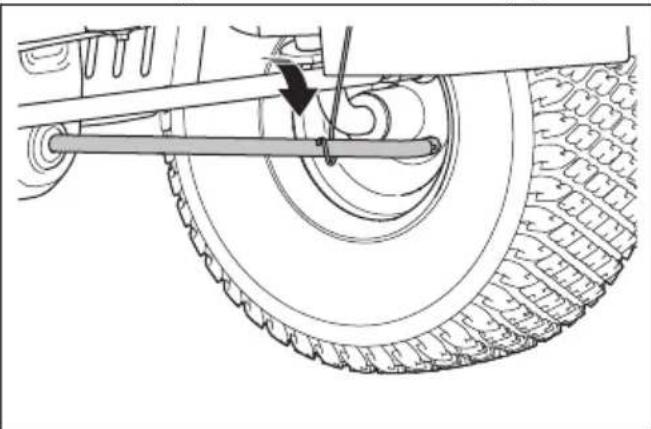 HUSQVARNA TC 215T - So entfernen und montieren Sie das Mähdeck - 5