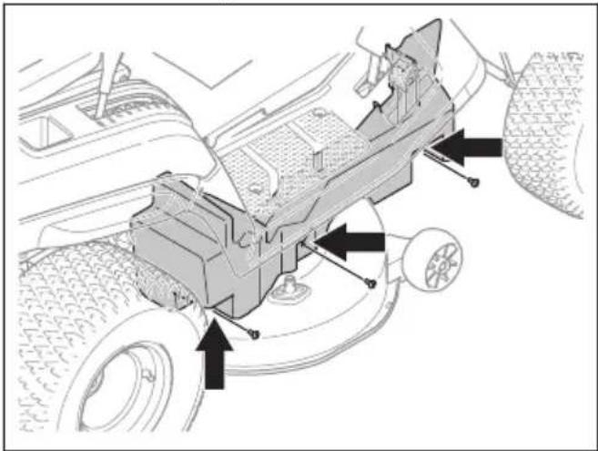 HUSQVARNA TC 215T - So entfernen und montieren Sie das Mähdeck - 2