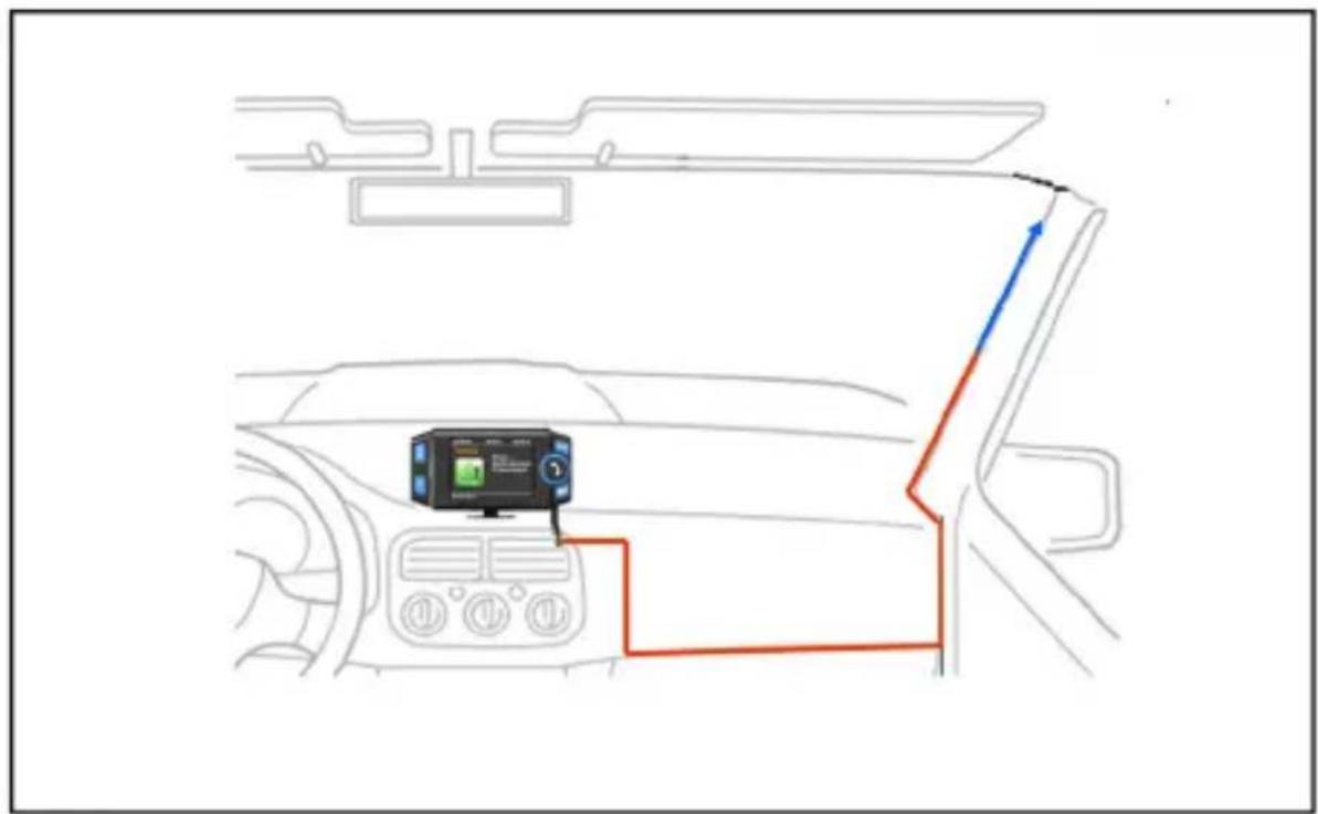 ALBRECHT DR 55 - Installing the DAB+ antenna - 1