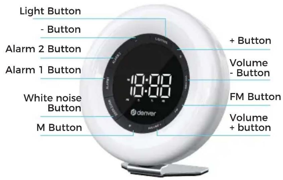 DENVER CRL-342 - Function Buttons - 1