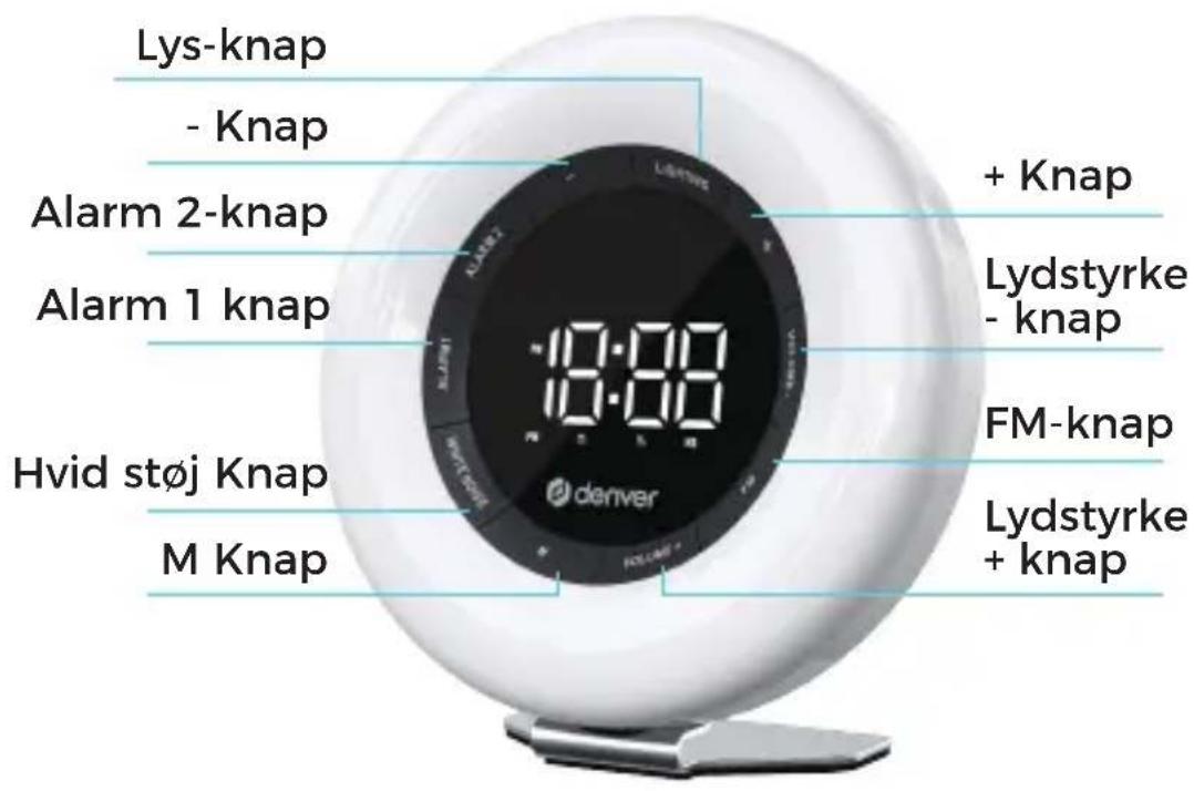 DENVER CRL-342 - Funktionsknapper - 1