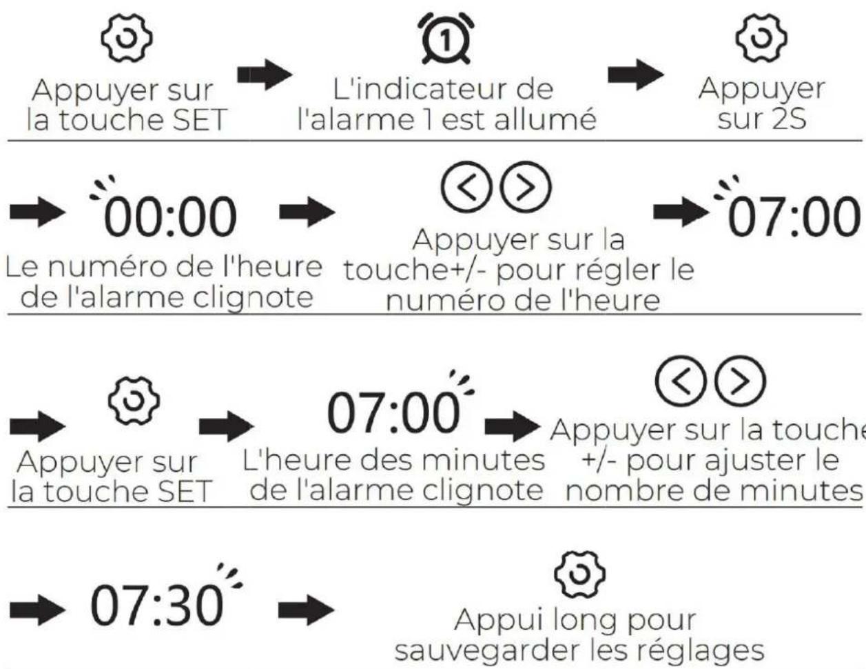 DENVER EC-53 - c) Zone d'affichage LED - 2