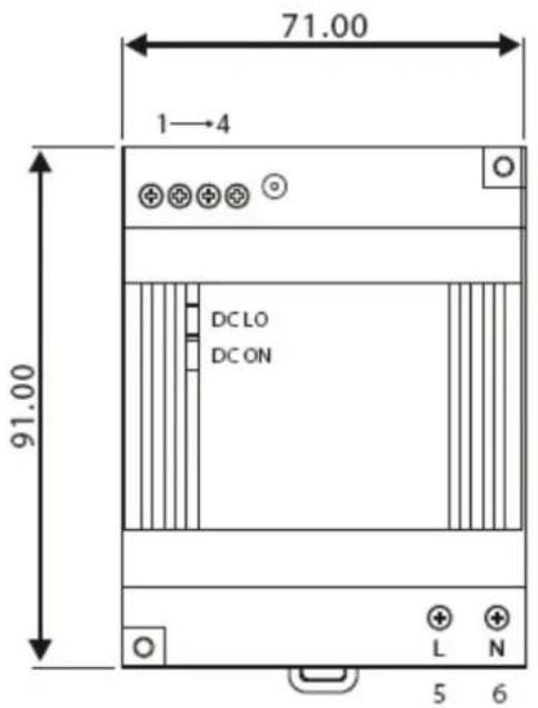 TDK-Lambda DSP60-5 - Mechanical Outline Drawings: - 1
