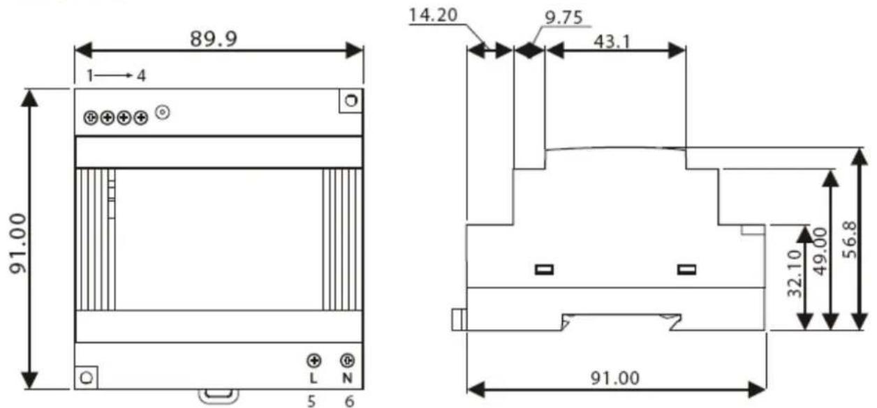 TDK-Lambda DSP100-24 - Mechanical Outline Drawings: - 1