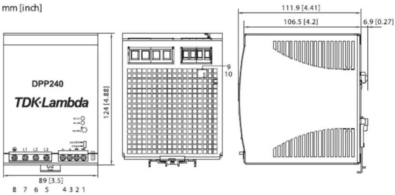 TDK-Lambda DPP240-24-3 - Power ready signal (Rdy) 24V model only. - 1