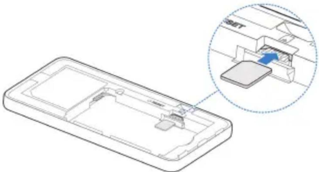 ZTE U30 Air - Insérer la carte nano-SIM et la batterie - 2