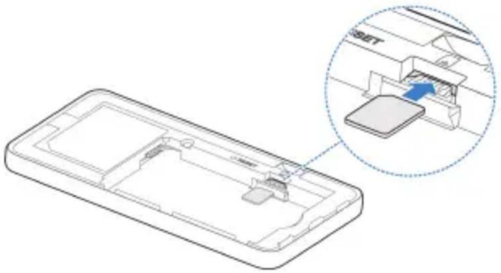 ZTE U30 Air - Inserción de la tarjeta nano-SIM y la batería - 2
