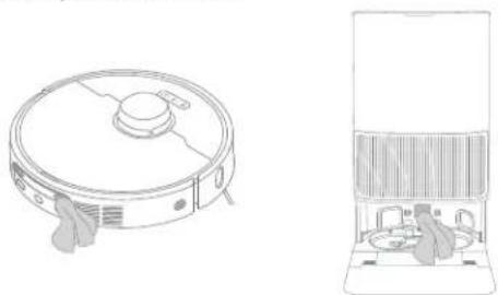 DREAME L40S Pro Ultra - Ladekontakte und Signalbereich - 1