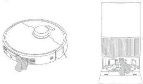 DREAME L40S Pro Ultra - Oplaadcontacten en signaleringsvlak - 1