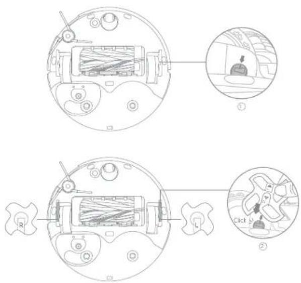 DREAME L40S Pro Ultra - Auxiliary Climbing Wheels and Main Wheels - 3