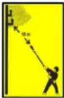 AL-KO HTA 4245 - Symbols on the hedge trimmer attachment - 2