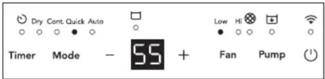 FRIGIDAIRE FHDP5033W1 - Mode automatique. - 1