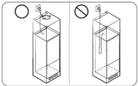 SAMSUNG BRB80F30AES0 - Considerazione per la posizione della presa e spazio necessario - 2