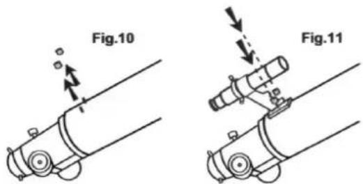 Dörr Saturn 900 - Attaching the finderscope (Fig.10, 11) - 5