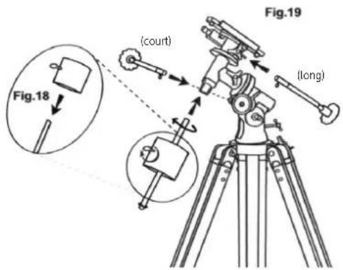 Dörr Saturn 900 - Mise en place de la patte support du chercheur (Fig.24) - 2