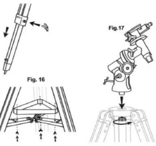 Dörr Saturn 900 - Mise en place de la patte support du chercheur (Fig.24) - 1