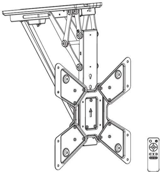 Speaka SP-TVCM-510 - SUPPORT TV MOTORISÉ À MONTAGE AU PLAFOND - 1