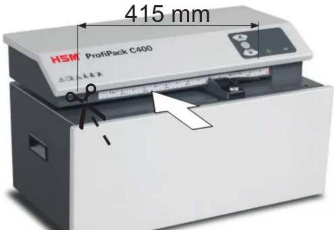 HSM ProfiPack C400 - Karton toevoeren - 1