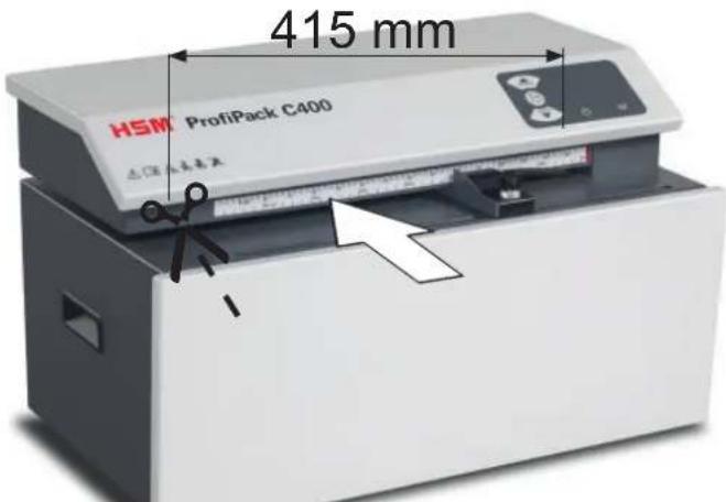 HSM ProfiPack C400 - Alimentazione del cartone - 1