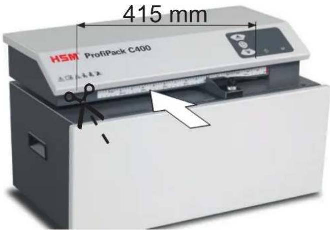 HSM ProfiPack C400 - Feed in cardboard - 1