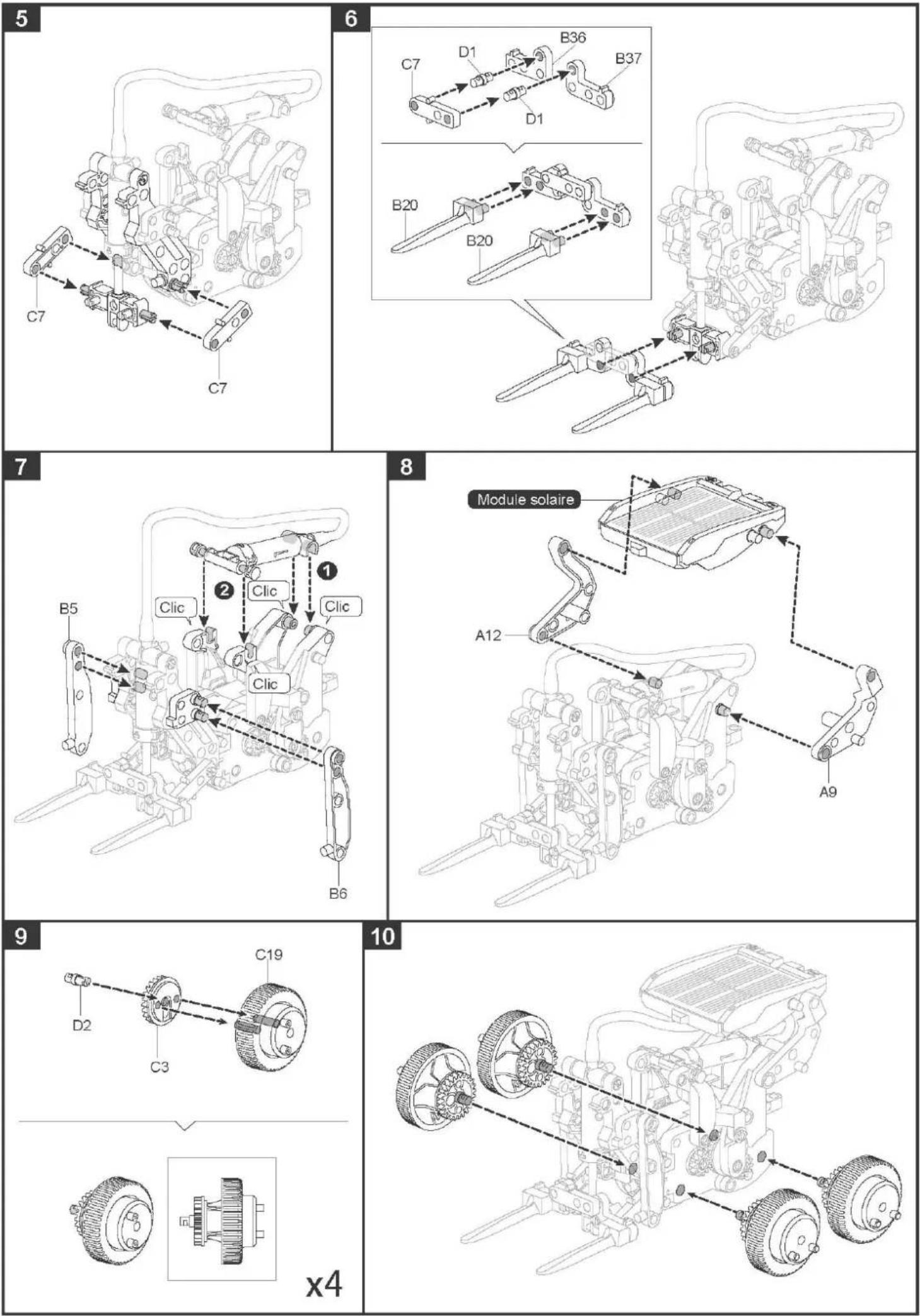 Sol Expert 79500 - Assemblage du chariot élévateur - 9