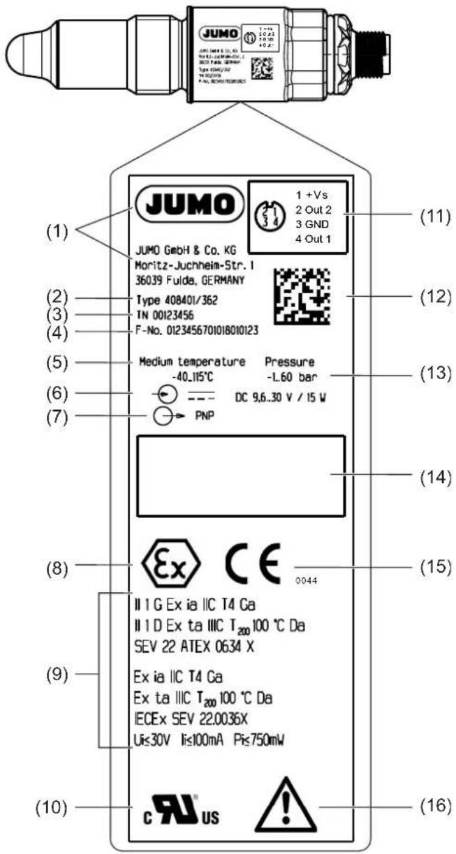 Jumo 408401 - Nameplate - 1