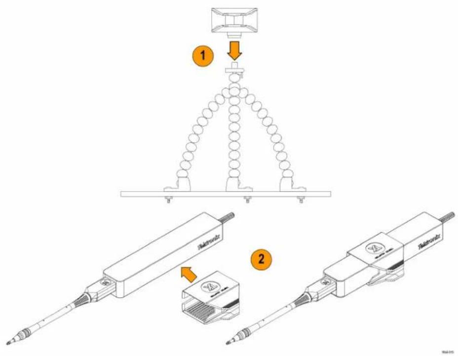 TEKTRONIX TICP025 - Tripod adapter installation - 1