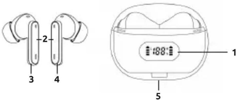 INTENSO Buds Plus T313AE - Vista general del dispositivo - 1