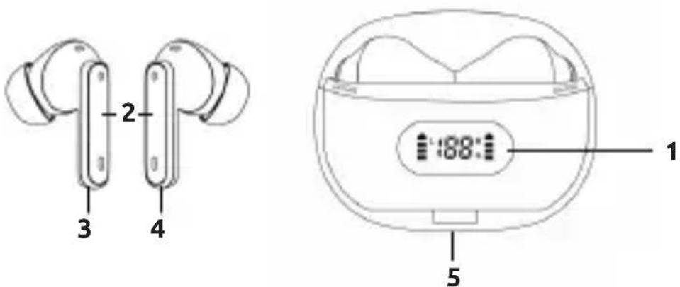 INTENSO Buds Plus T313AE - Visão geral do aparelho - 1