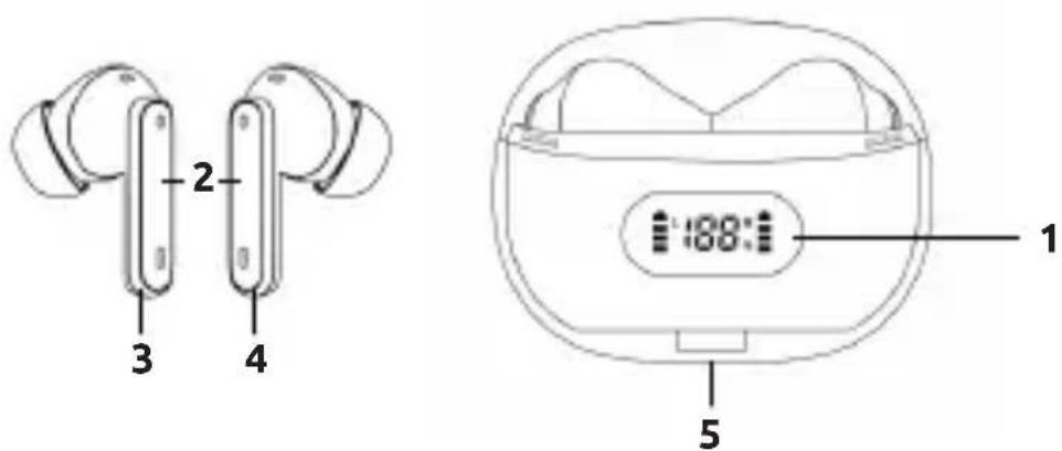 INTENSO Buds Plus T313AE - Přehled zařízení - 1