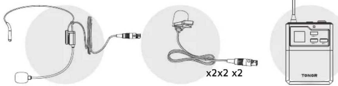 Tonor TW842 - Pakket Inclusief - 13