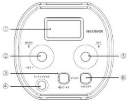 Neewer MS150 - コントロール バネル - 1