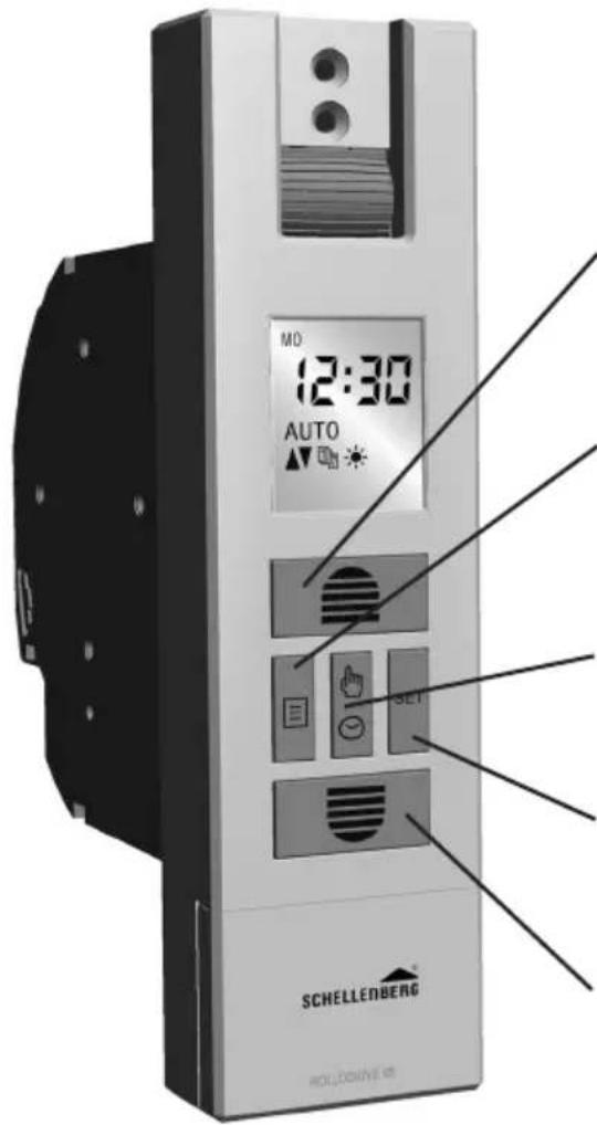Schellenberg RolloDrive 65 Plus - VERKLARING VAN TOETSEN EN DISPLAY - 1