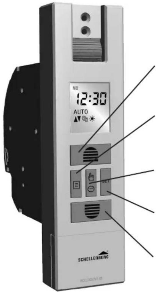 Schellenberg RolloDrive 65 Plus - ОПИС КНОПОК ТА ДИСПЛЕЮ - 1