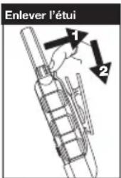 Enlever l'étui 1 2